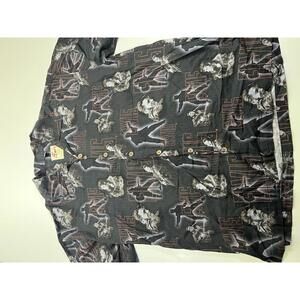 Vintage Elvis by David Carey Men's Casual Button-Up Shirt